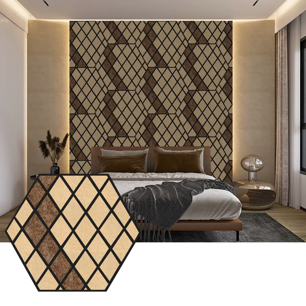 Акустические панели Hexagon PET для современного дизайна стен
