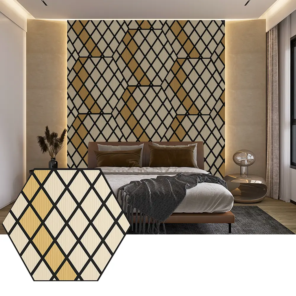 Акустические панели Hexagon PET для современного дизайна стен Акустические панели Hexagon PET для современного дизайна стен